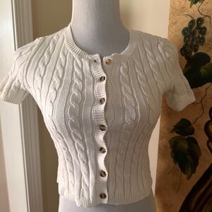 Forever21 cable knit crop top